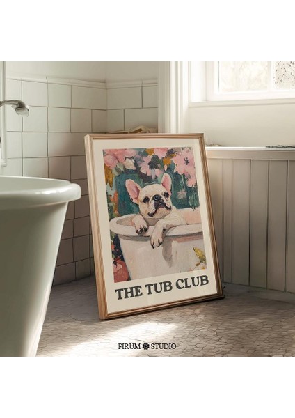 Küvette Fransız Bulldog Sanatı