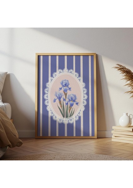 Mor Süsen Çiçekleri: Büyükannemin Botanik Duvar Sanatı (, / Dosya)