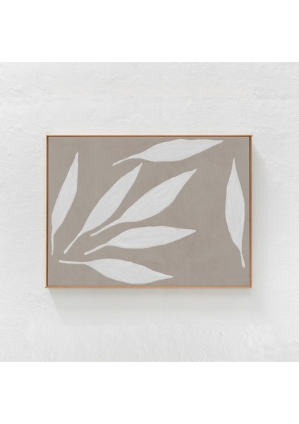 Scandi Ev Dekorasyonu: Yatay Sanat, Bej Soyut