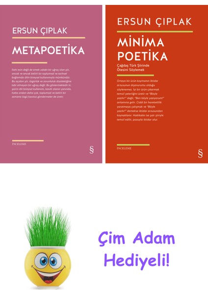 Ersun Çıplak 2 Kitap Seti + Çim Adam Hediye