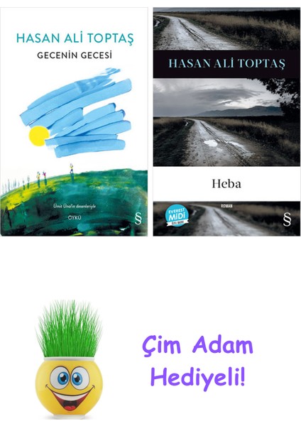 Hasan Ali Toptaş 2 Kitap Seti + Çim Adam Hediye