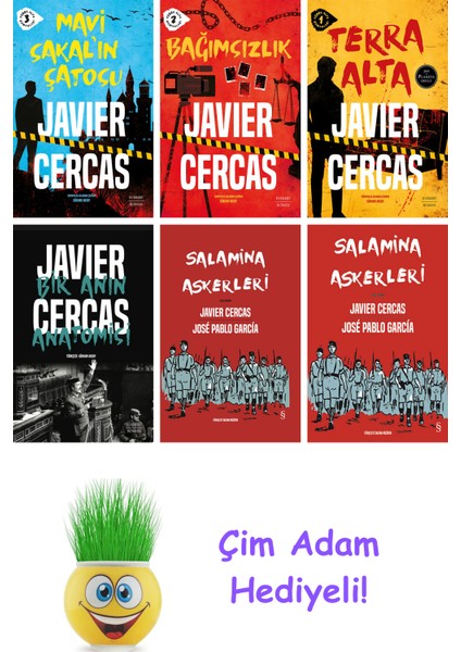 Javier Cercas 6 Kitap Seti + Çim Adam Hediye