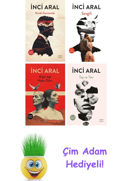 Inci Aral 4 Kitap Seti + Çim Adam Hediye