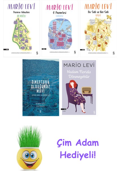Mario Levi 5 Kitap Seti + Çim Adam Hediye