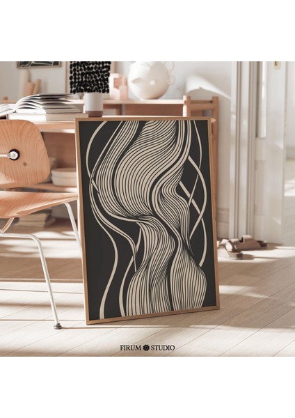 Modern Soyut Akan Çizgiler Sanatı