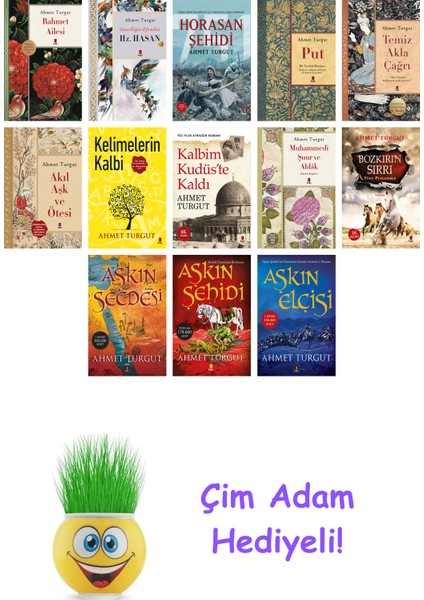 Ahmet Turgut 13 Kitap Seti + Çim Adam Hediye