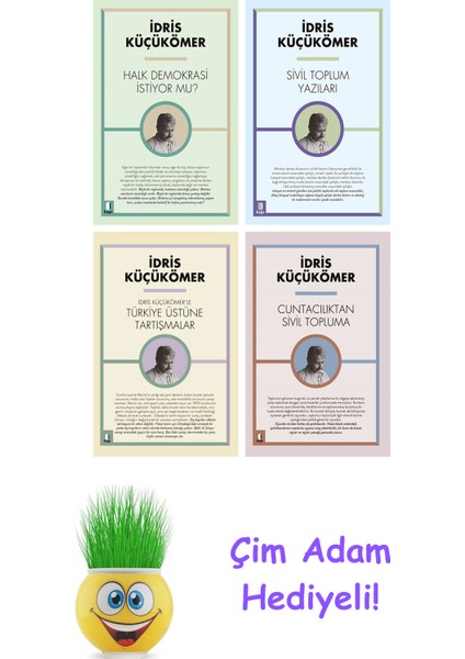 Idris Küçükömer 4 Kitap Seti + Çim Adam Hediye