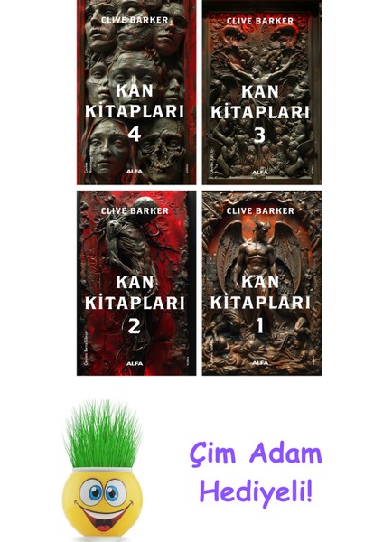 Clive Barker 4 Kitap Seti + Çim Adam Hediye