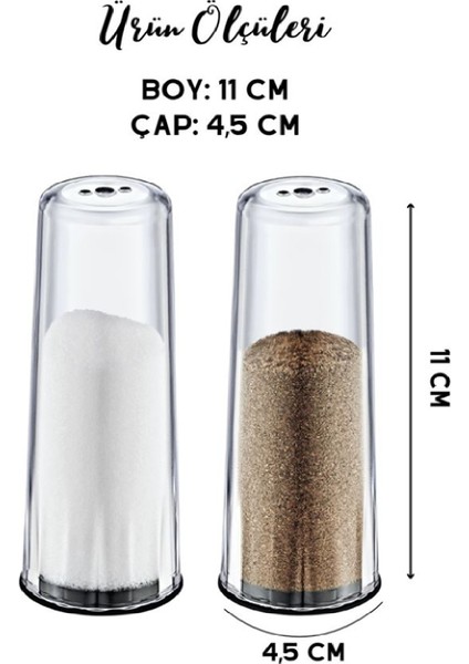 6'lı Mika Kristal Tuzluk Biber Baharat Sunum Seti Cam Değildir. fiyatları