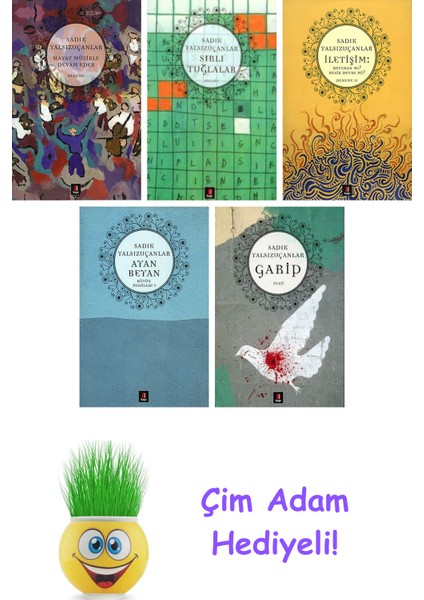 Sadık Yalsızuçanlar 5 Kitap Seti + Çim Adam Hediye