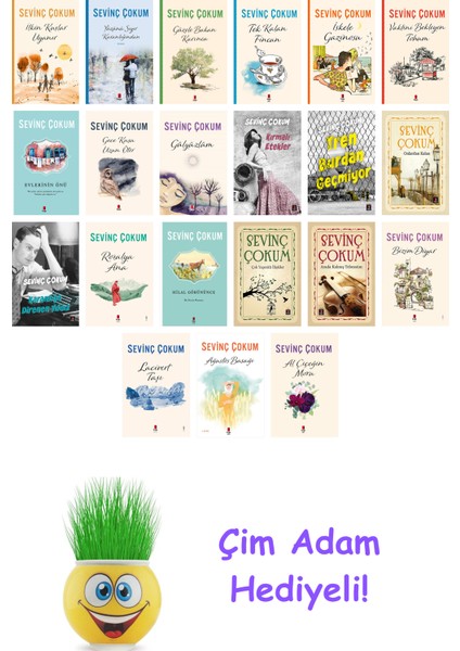 Sevinç Çokum 21 Kitap Seti + Çim Adam Hediye