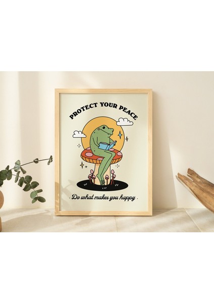 70'ler Harika Kurbağa, Sevimli Kitap Posteri, Retro Mantar, 60'lar Büyük Sanat indirimleri