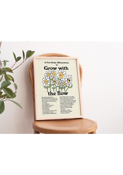 Olumlama Duvarı, Estetik Çiçekler Poster fiyatları