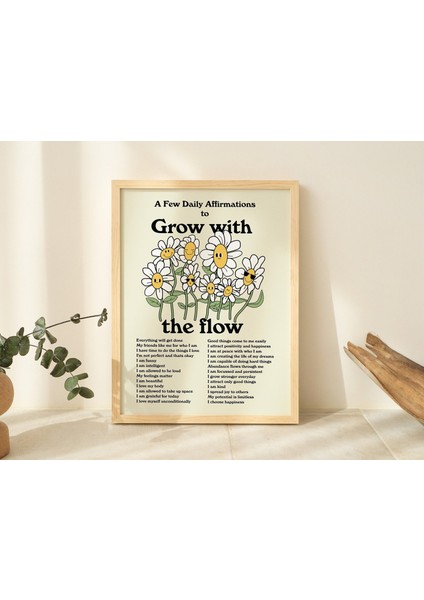 Olumlama Duvarı, Estetik Çiçekler Poster modelleri