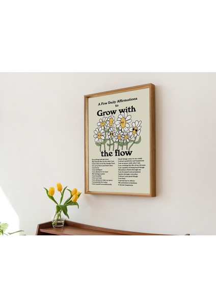 Olumlama Duvarı, Estetik Çiçekler Poster fırsatları