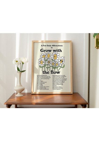 Olumlama Duvarı, Estetik Çiçekler Poster indirimleri