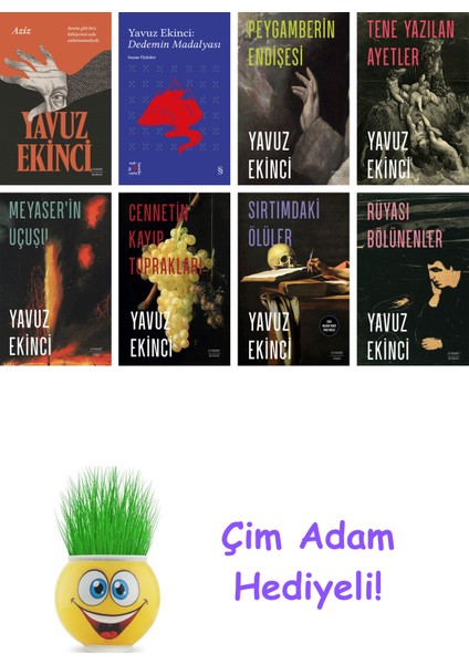 Yavuz Ekinci 8 Kitap Seti + Çim Adam Hediye