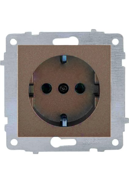 Grano Metalik Mocha Topraklı Priz