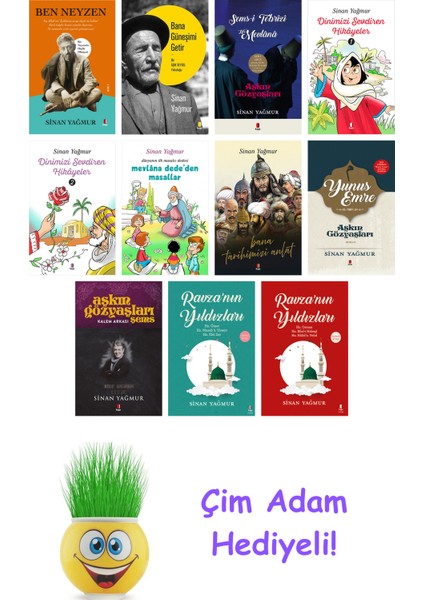 Sinan Yağmur 11 Kitap Seti + Çim Adam Hediye