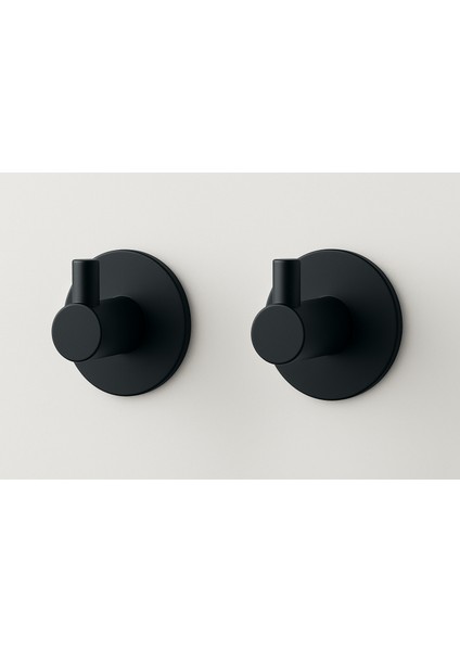 2 Adet Yuvarlak Plastik Güçlü Yapışkanlı Kancalı Çok Amaçlı Askılık Kapı Arkası Bornoz Askılığı modelleri