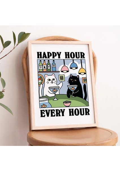 Kedi Martini Baskısı, El Yapımı Posterler, Hostes Hediyeleri, Martini Baskısı, Kokteyl Baskısı fiyatları