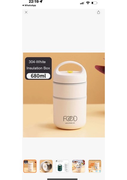 Çift Katmanlı Vakumlu Yemek Termosu indirimleri