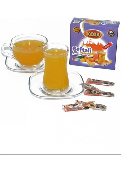 Koza Tek Içimlik Şeftali Aromalı Toz Içecek 50'li fiyatları