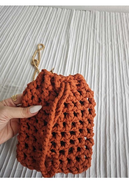 🧶 El Yapımı Penye Ip Telefon Çantası – 12 Renk Seçeneği ile Tarzınızı Yansıtın!