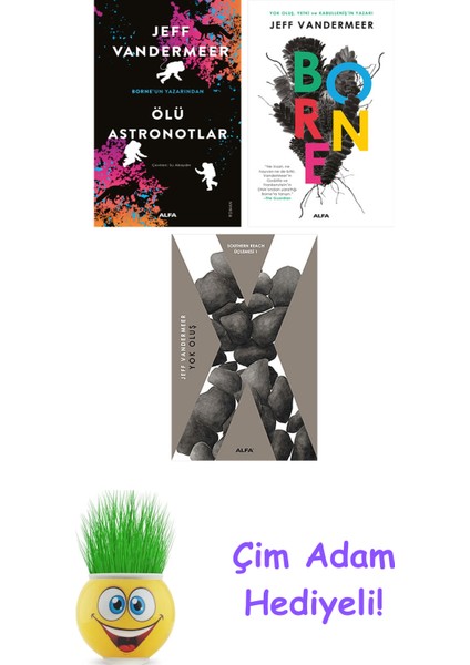 Jeff Vandermeer 3 Kitap Seti + Çim Adam Hediye