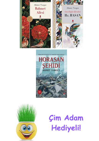Ahmet Turgut 3 Kitap Seti + Çim Adam Hediye