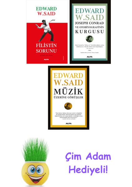 Edward W. Said 3 Kitap Seti + Çim Adam Hediye