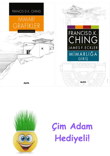 Francis D. K. Ching 2 Kitap Seti + Çim Adam Hediye