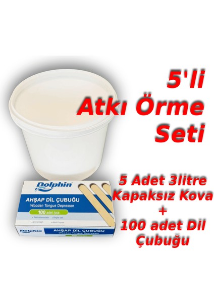 Okul Atkı Örme Kova Seti