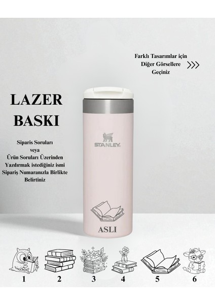 Kişiselleştirilebilir The Aerolight Transit Mug 0.47 Lt / 16OZ Rose Quartz Metallic