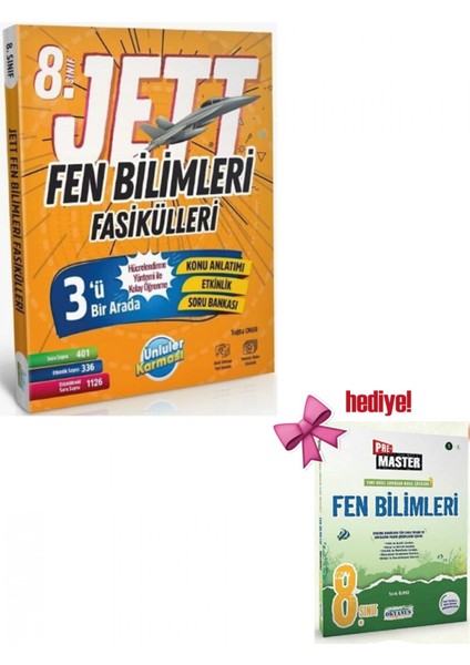 8. Sınıf Fen Bilimleri Jett Soru Fasikülleri + Ok