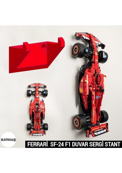 Technic Yapım Oyuncakları 42207 Ferrari Sf-24 F1 - Model Araba Uyumlu Duvar Sergi Stant