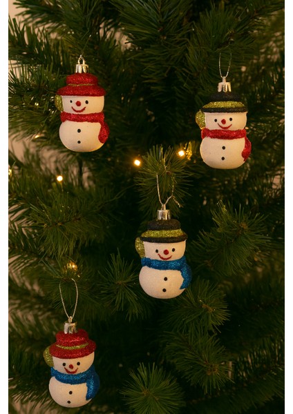 4’lü Noel Baba Yılbaşı Ağacı Süsü 7 cm | Parlak Dekoratif Süs | Yeni Yıl Çam Ağacı Aksesuarı fiyatları