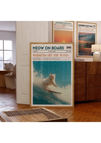 Sörf Yapan Kedi Gazetesi: Sahil Duvar Sanatı ( & )