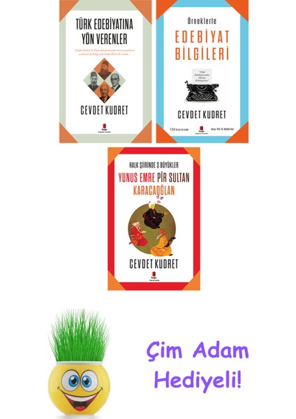 Cevdet Kudret 3 Kitap Seti + Çim Adam Hediye