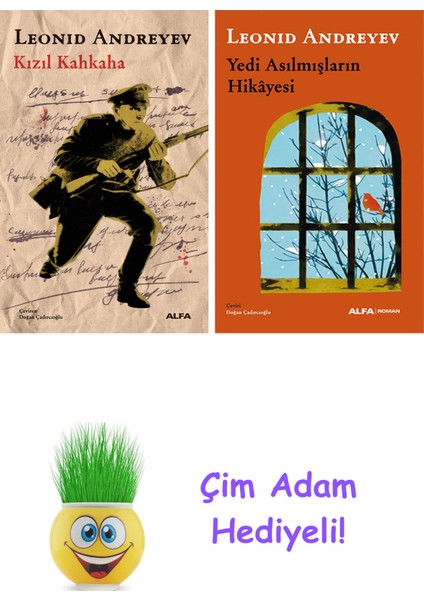 Leonid Andreyev 2 Kitap Seti + Çim Adam Hediye