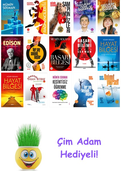 Mümin Sekman 15 Kitap Seti + Çim Adam Hediye