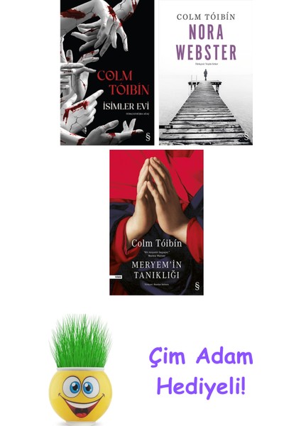 Colm Toibin 3 Kitap Seti + Çim Adam Hediye
