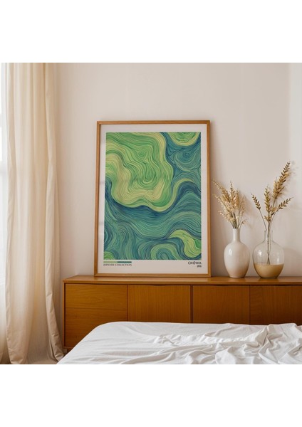 Adaçayı Yeşili Japandi Duvar Sanatı: Wabi Sabi Dekoru ( & )