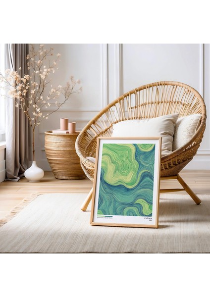 Adaçayı Yeşili Japandi Duvar Sanatı: Wabi Sabi Dekoru ( & )