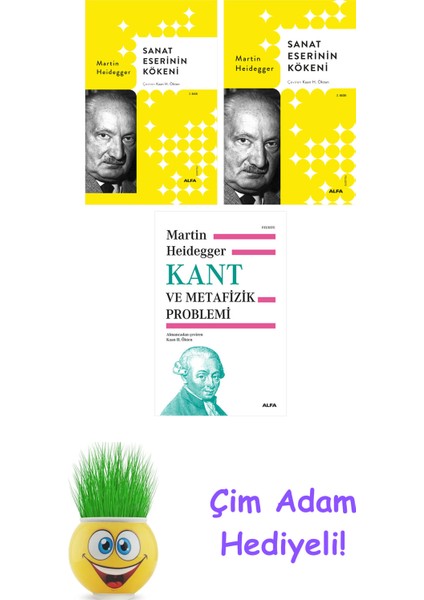 Martin Heidegger 3 Kitap Seti + Çim Adam Hediye