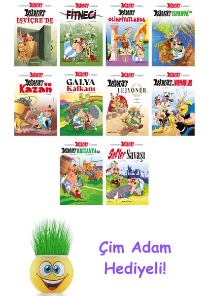 Rene Goscinny 10 Kitap Seti + Çim Adam Hediye