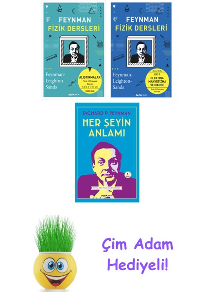 Richard P. Feynman 3 Kitap Seti + Çim Adam Hediye