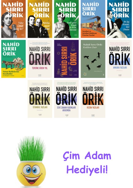 Nahid Sırrı Örik 13 Kitap Seti + Çim Adam Hediye