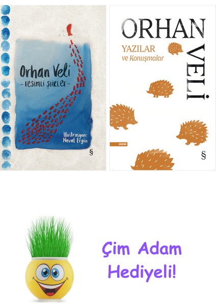Orhan Veli Kanık 2 Kitap Seti + Çim Adam Hediye