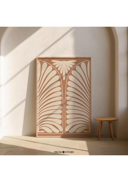 Yanık Turuncu Fas Bohem Sanatı